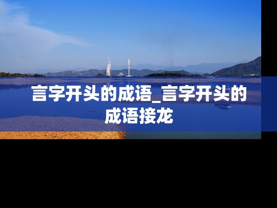 言字开头的成语_言字开头的成语接龙